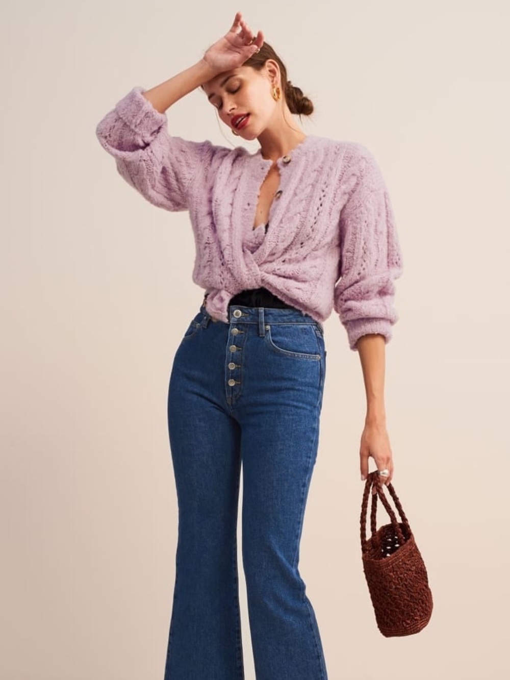 Rouje Navy Lino Cardigan - Picture 7 of 7